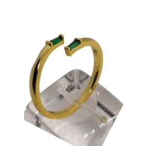 Δαχτυλίδι Ασήμι Β925 χρυσό με ζιργκόν