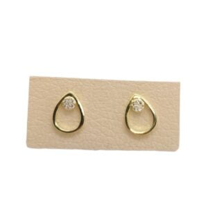 Σκουλαρίκια Ασήμι Β925 χρυσό