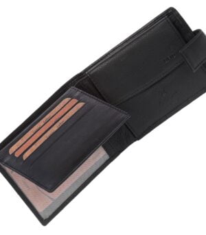 Lavor 1-3652 Ανδρικό δερμάτινο Πορτοφόλι RFID Μαύρο