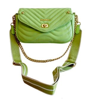 Τσαντάκι χιαστί Bag to Bag συνθετικό δέρμα Πράσινο χρώμα