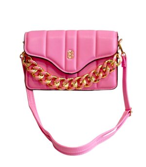 Τσαντάκι χιαστί Bag to Bag συνθετικό δέρμα Ροζ χρώμα