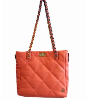 Τσάντα Bag to Bag συνθετικό δέρμα Πορτοκαλί χρώμα