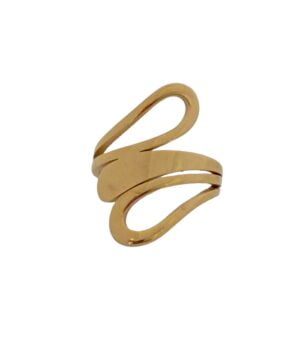 Δαχτυλίδι Ατσάλι χρυσό