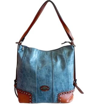 Τσάντα Bag to Bag συνθετικό δέρμα Μπλέ χρώμα