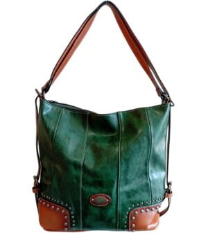 Τσάντα Bag to Bag συνθετικό δέρμα Πράσινο χρώμα