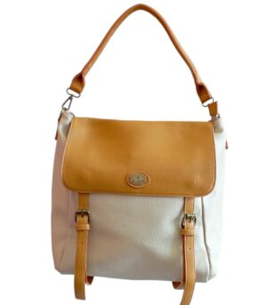 Τσάντα Bag to Bag συνθετικό δέρμα Μπεζ-Καφέ χρώμα