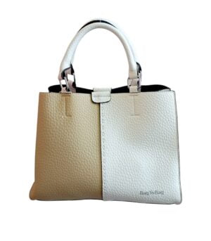 Τσάντα Bag to Bag συνθετικό δέρμα Μπεζ-Λευκό χρώμα