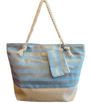 Τσάντα Θαλάσσης Bag to Bag Υφασμάτινη (Καραβόπανο) Γαλάζιο χρώμα