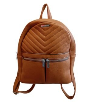 Τσάντα Πλάτης Bag to Bag συνθετικό δέρμα Καφέ χρώμα
