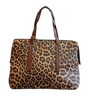 Τσάντα Bag to Bag συνθετικό δέρμα Καφέ λεοπάρ χρώμα