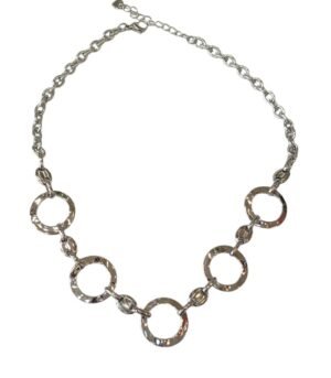 Κολιέ Ατσάλι Ασημί χρώμα