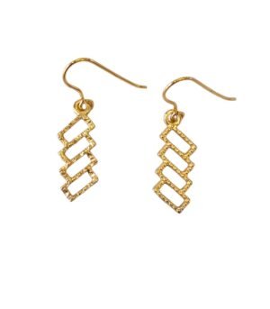 Σκουλαρίκια Χειροποίητα Ασήμι Β925 χρυσό