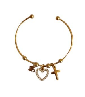 Βραχιόλι Ατσάλι Γούρι 2026 Χρυσό