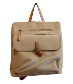 Τσάντα Πλάτης Bag to Bag συνθετικό δέρμα Μπεζ χρώμα