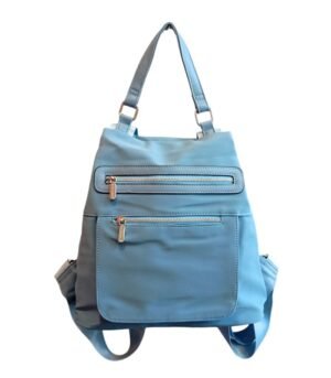 Τσάντα Πλάτης Bag to Bag συνθετικό δέρμα Μπλέ-Γαλάζιο χρώμα