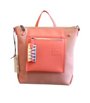 Τσάντα πλάτης Pepe Moll συνθετικό δέρμα Ροζ-Κοραλί χρώμα