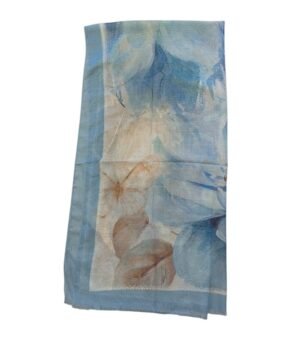 Πασμίνα Φουλάρι βισκόζ Μπλέ χρώμα