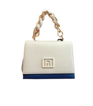 Τσαντάκι χιαστί Pepe Moll συνθετικό δέρμα Μπλέ-Λευκό χρώμα