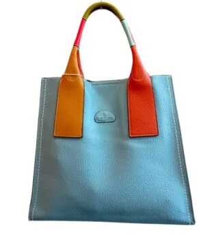 Τσάντα Bag to Bag συνθετικό δέρμα Μπλέ-Γαλάζιο χρώμα