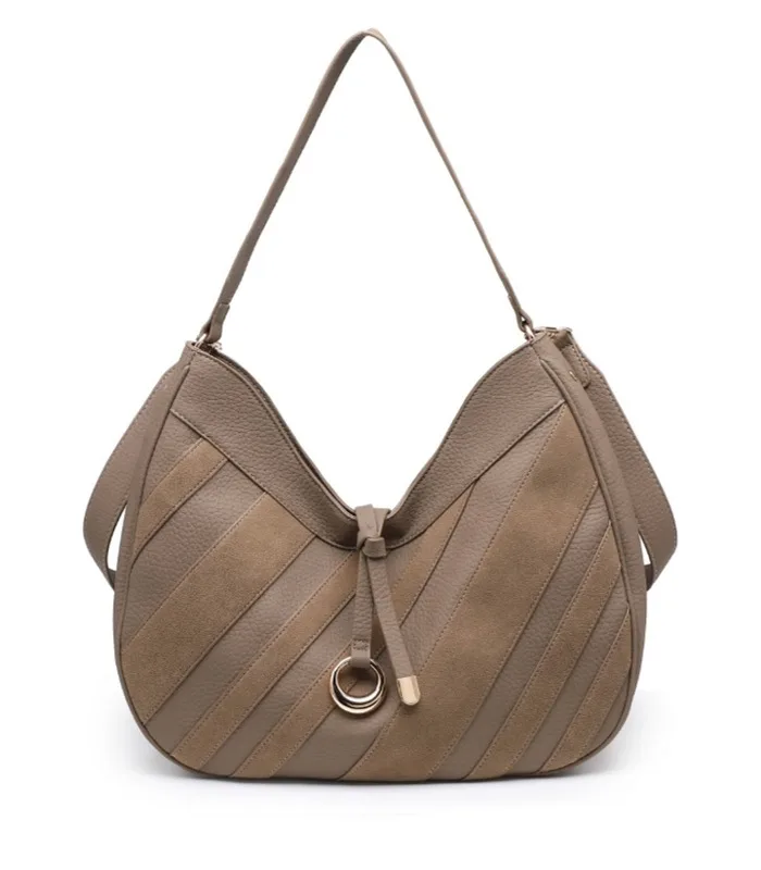 Τσάντα Bag to Bag συνθετικό δέρμα Πούρο/Taupe χρώμα