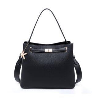 Τσάντα Bag to Bag συνθετικό δέρμα Μαύρο χρώμα