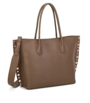 Τσάντα Bag to Bag συνθετικό δέρμα Πούρο/Taupe χρώμα