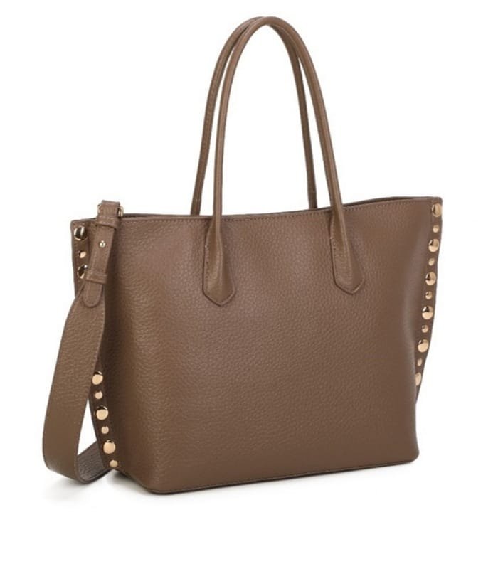 Τσάντα Bag to Bag συνθετικό δέρμα Πούρο/Taupe χρώμα