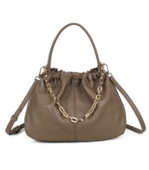 Τσάντα Bag to Bag συνθετικό δέρμα Πούρο/Taupe χρώμα