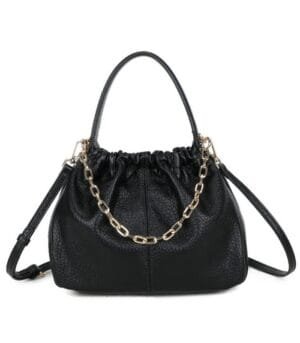 Τσάντα Bag to Bag συνθετικό δέρμα Μαύρο χρώμα