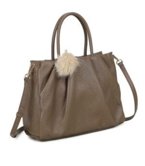 Τσάντα Bag to Bag συνθετικό δέρμα Πούρο/Taupe χρώμα