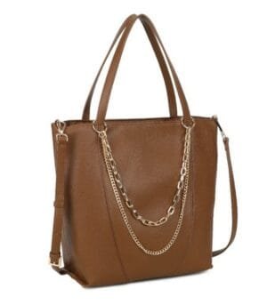 Τσάντα Bag to Bag συνθετικό δέρμα Καφέ χρώμα