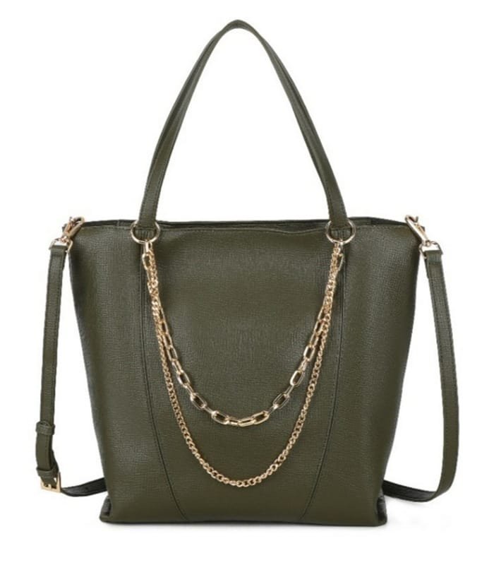 Τσάντα Bag to Bag συνθετικό δέρμα Πράσινο Σκούρο-λαδί χρώμα