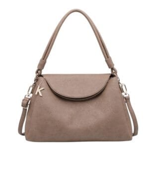 Τσάντα Bag to Bag συνθετικό δέρμα Πούρο/Taupe χρώμα