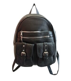 Τσάντα πλάτης Bag to Bag συνθετικό δέρμα Μαύρο χρώμα