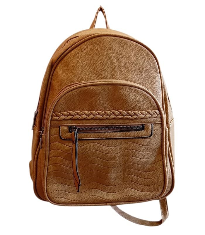 Τσάντα Πλάτης Bag to Bag συνθετικό δέρμα Πούρο/Taupe χρώμα