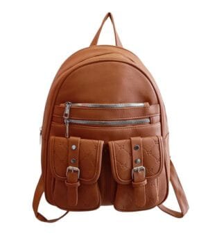 Τσάντα Πλάτης Bag to Bag συνθετικό δέρμα Καφέ χρώμα