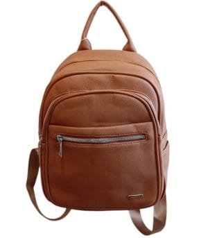 Τσάντα Πλάτης Bag to Bag συνθετικό δέρμα Καφέ χρώμα