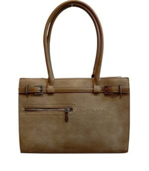 Τσάντα Bag to Bag συνθετικό δέρμα Πούρο/Taupe χρώμα