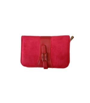 Γυναικείο Πορτοφόλι Bag to Bag συνθετικό δέρμα-σουέτ Κόκκινο χρώμα