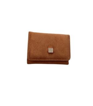 Γυναικείο Πορτοφόλι Bag to Bag συνθετικό δέρμα-σουέτ Πούρο/Taupe χρώμα