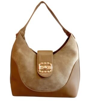 Τσάντα Bag to Bag συνθετικό δέρμα Πούρο/Taupe χρώμα